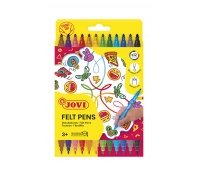 Markers JOVI, double-sided, 12 pcs, assorted colors