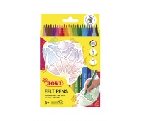 Markers JOVI, fine, 24 pcs, assorted colors
