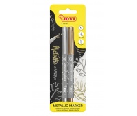 Metallic markers JOVI, 2 pcs, blister, gold, silver
