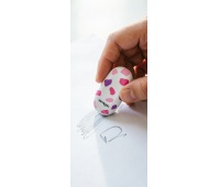 Eraser KEYROAD, ergonomic, spotted, 2 pcs., blister, assorted colors