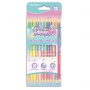 Kredki oł&oacute;wkowe KEYROAD Pastel, tr&oacute;jkątne, dwustronne, 12 szt., blister, mix 24 kolor&oacute;w, Plastyka, Artykuły szkolne