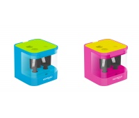 Electric sharpener KEYROAD, USB, double, in a box, assorted colors