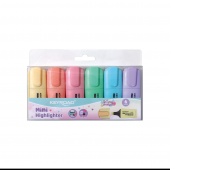 Highlighters KEYROAD Pastel, mini, 6 pcs., in a box, assorted colors