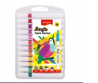 Acrylic markers KEYROAD, 24 pcs., plastic box, assorted colors