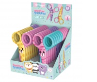 Nożyczki szkolne KEYROAD Bounce Buddies, bezpieczne, pakowane na displayu, mix kolor&oacute;w