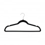 Clothes hanger, non-slip, DONAU HOME, 44x23x0.5cm, 20 pcs., black