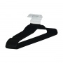 Clothes hanger, non-slip, DONAU HOME, 44x23x0.5cm, 20 pcs., black