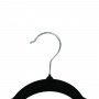 Clothes hanger, non-slip, DONAU HOME, 44x23x0.5cm, 20 pcs., black