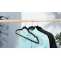 Clothes hanger, non-slip, DONAU HOME, 44x23x0.5cm, 20 pcs., black