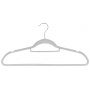 Clothes hanger, non-slip, DONAU HOME, 44x23x0.5cm, 20 pcs., grey