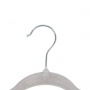 Clothes hanger, non-slip, DONAU HOME, 44x23x0.5cm, 20 pcs., grey