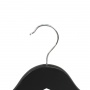 Wooden clothes hanger, DONAU HOME, 44.5x23x1.2cm, 10 pcs., black