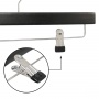 Wooden trouser hanger, DONAU HOME, 35x17x1.2cm, 10 pcs., black