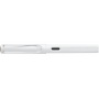 Pi&oacute;ro wieczne LAMY Safari 0B1 All White, 6 kolorowych pierścieni, stal&oacute;wka F, białe, Pi&oacute;ra, Artykuły do pisania i korygowania