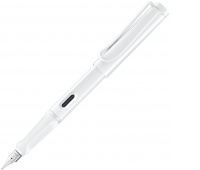 Pi&oacute;ro wieczne LAMY Safari 0B1 All White, 6 kolorowych pierścieni, stal&oacute;wka M, białe