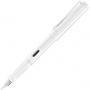 Fountain pen LAMY Safari 0B1 All White, 6 multicoloured rings, M nib