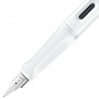 Fountain pen LAMY Safari 0B1 All White, 6 multicoloured rings, M nib