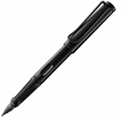 Pi&oacute;ro wieczne LAMY Safari 0B2 All Black, 6 kolorowych pierścieni, stal&oacute;wka F, czarne