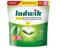Dishwasher tablets LUDWIK All in 1 Ultimate Power, 80 pcs., grapefruit
