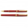 Pi&oacute;ro wieczne Platinum BISO Flame Red F, w pudełku, czerwone, Pi&oacute;ra, Artykuły do pisania i korygowania