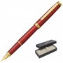 Pi&oacute;ro wieczne Platinum BISO Flame Red F, w pudełku, czerwone, Pi&oacute;ra, Artykuły do pisania i korygowania