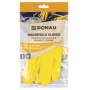 Household gloves DONAU HOME, size M, 1 pair, yellow