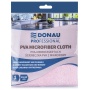 PVA microfibre cloth DONAU PROFESSIONAL, 30 &times; 30cm, 1 pc., pink