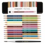 Kredki dwukolorowe CARAN D'ACHE Paul Smith Ed5 Bicolor, pędzelek, 12 szt., w pudełku, mix kolor&oacute;w, Kredki, Artykuły do pisania i korygowania
