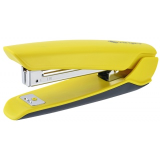 Stapler, KANGARO Nowa-10/S, capacity up to 15 sheets, plastic, in a PP box, yellow