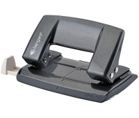 Hole punch, KANGARO Aion-10G/S, punches up to 10 sheets, metal, in a PP box, metallic grey