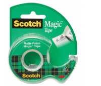 Taśma biurowa SCOTCH® Magic™ (890; 8-1975), matowa, z dyspenserem, 19mm, 7, 5m