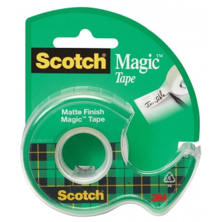 Office sticky tape, SCOTCH® Magic™ (890; 8-1975), matte, with dispenser, 19mm, 7.6m