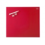 Dry-wipe & magnetic board, NOBO Diamond, 30x30 cm, glass, red