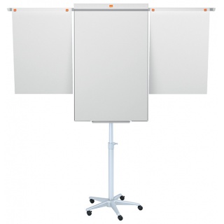 Flipchart, mobile, Nobo Classic (Piranha), 70x100 cm, dry-wipe & magnetic board, retractable arms