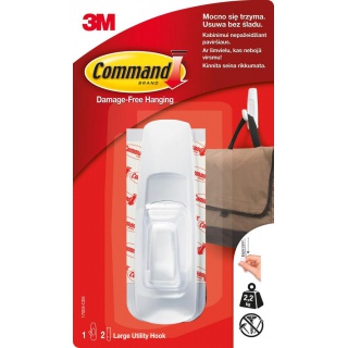 Hook for multiple use, COMMAND™(17003 PL), large, white