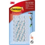 Hooks, Command™ (17026CLR PL), for hanging small ornaments, 20 hooks, 24 mini-strips, transparent