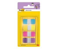 Index dividers, POST-IT®, for archiving (676-AYPV), PP, strong, 15,8x38,1mm, 4x10 pcs, assorted colours