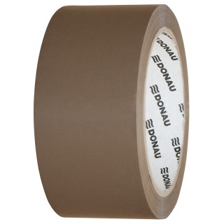 Packing tape, DONAU Hot-Melt, 48 mm, 66 m, 50micr, brown