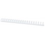 Binding combs, OFFICE PRODUCTS, A4, 25mm (240 sheets), 50pcs, white