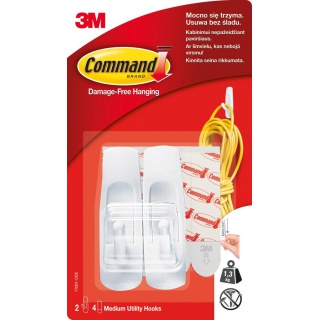 Reusable hooks, COMMAND™ (17001 PL), medium