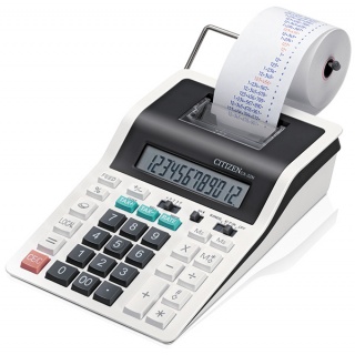 Printing calculator, CITIZEN CX-32N, 12-digit, 226x147mm, black & white