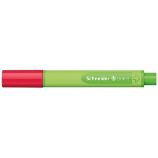 Cienkopis SCHNEIDER Link-It, 0,4mm, czerwony, Cienkopisy, pióra kulkowe, Artykuły do pisania i korygowania