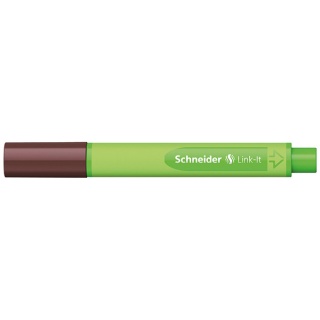 Cienkopis SCHNEIDER Link-It, 0,4mm, ciemnobrazowy, Cienkopisy, pióra kulkowe, Artykuły do pisania i korygowania