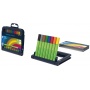 Fineliner SCHNEIDER Link-It, 0,4mm, case-stand for pens, 8pcs, color mix