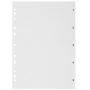 Cardboard dividers, A4, 1-5 sheets, grey