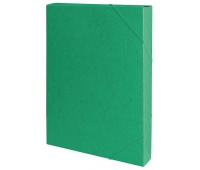 Teczka z gumką przestrz. OFFICE PRODUCTS, preszpan, A4/40, 450gsm, zielona