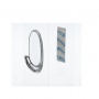 Reusable hooks, COMMAND™ (17091CLR PL), medium, 2 pcs, transparent