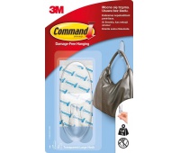 Reusable hook, COMMAND™ (17093CLR PL), large, transparent