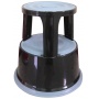 Office stool, Q-CONNECT, mobile, metal, black