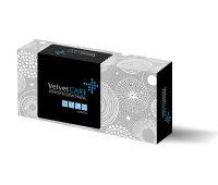 Chusteczki kosmetyczne celulozowe VELVET Professional Box, 2-warstwowe, 100 listków, biały